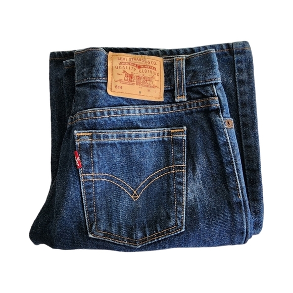 LEVI'S x VINTAGE 514 Super Low Rise Flare Jeans USA Made size M/7 - Picture 1 of 8